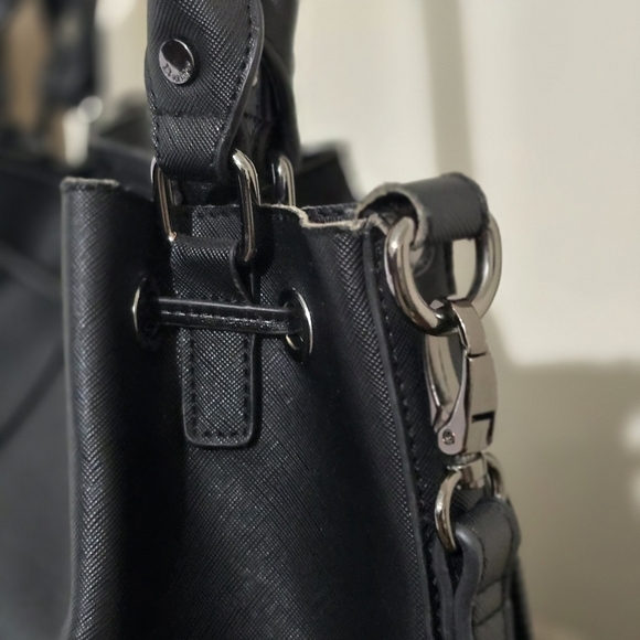 ⭐️40% Off⭐️ Dune London Damzele Day Black Bucket Tote Bag - Picture 12 of 16